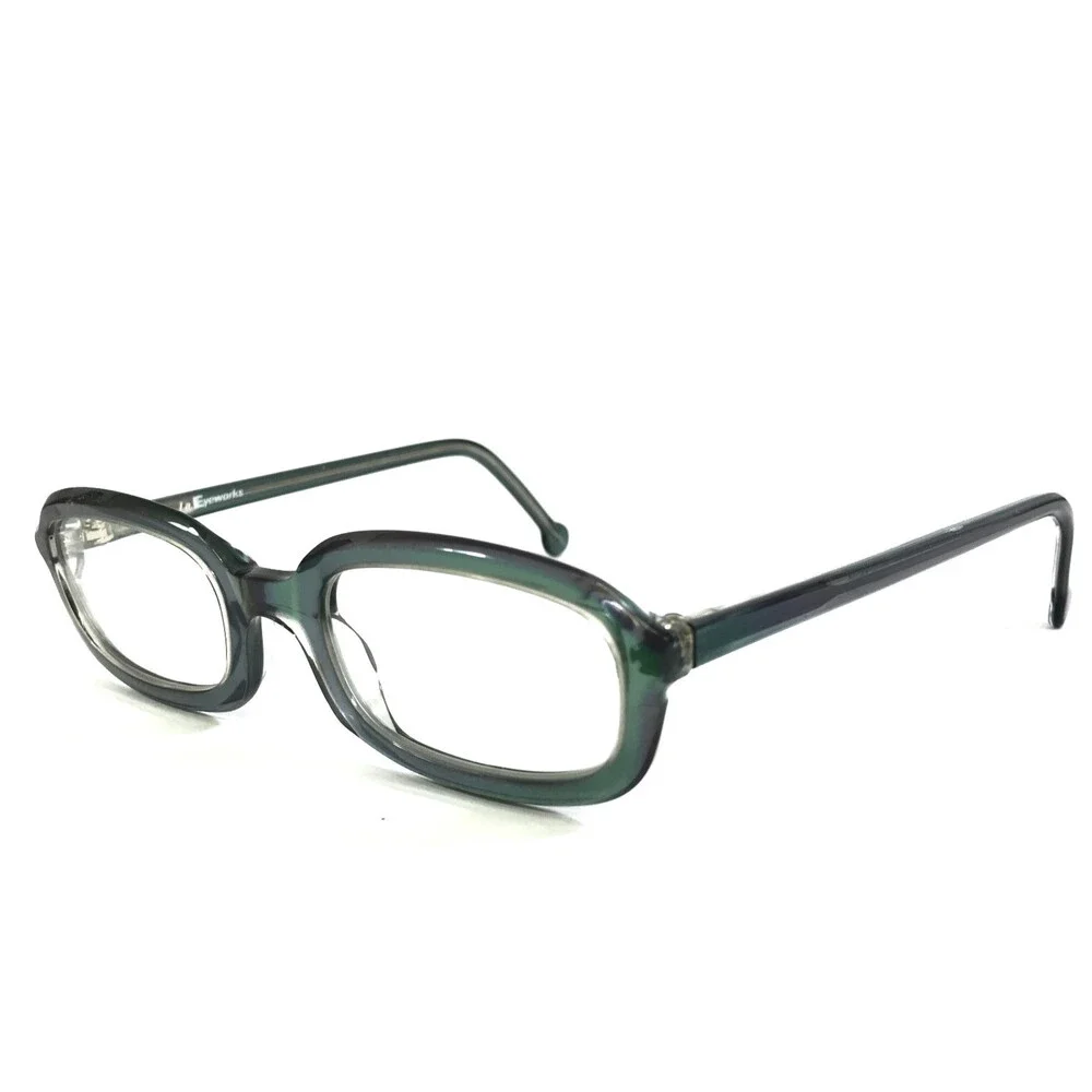 Vintage l.a. Eyeworks Eyeglasses Frames TROT 293 Clear Green Purple 45-22-138